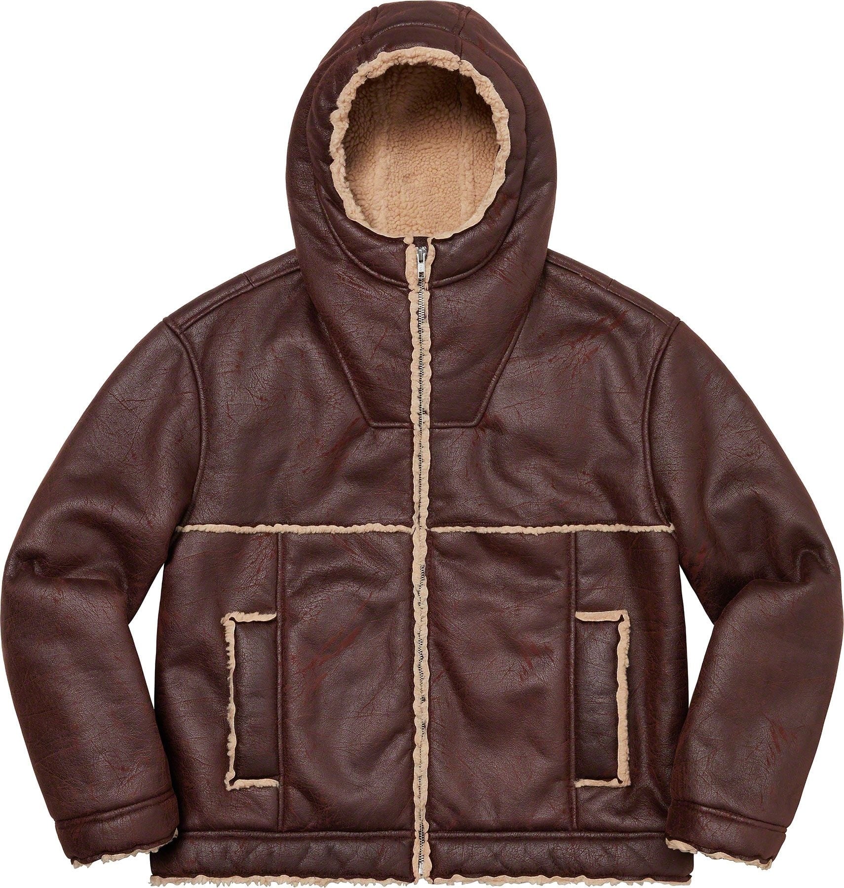 Faux Shearling Hooded Jacket view 19